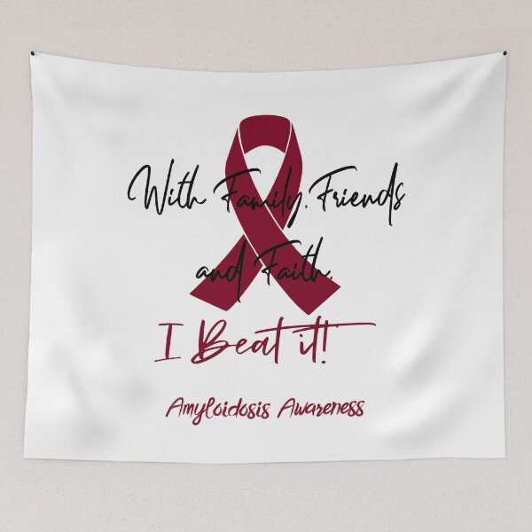 Item preview, Amyloidosis Warrior - With Family, Friends, and Faith - I BEAT IT! designed and sold by Robbsyn.