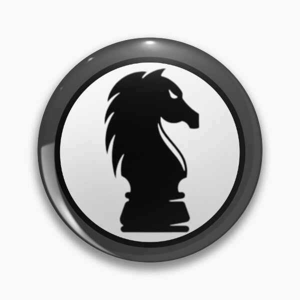 Item preview, Chess Black/White Knight Graphic  designed and sold by MojaveTradePost.