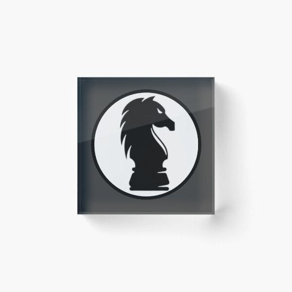Item preview, Chess Black/White Knight Graphic  designed and sold by MojaveTradePost.