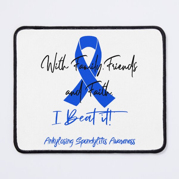 Item preview, Ankylosing Spondylitis Warrior - With Family, Friends, and Faith - I BEAT IT! designed and sold by Robbsyn.