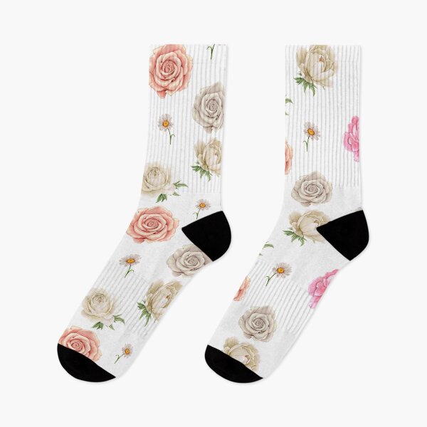 Item preview, Watercolor Roses, Peony and Daisy Flowers designed and sold by silviaol.