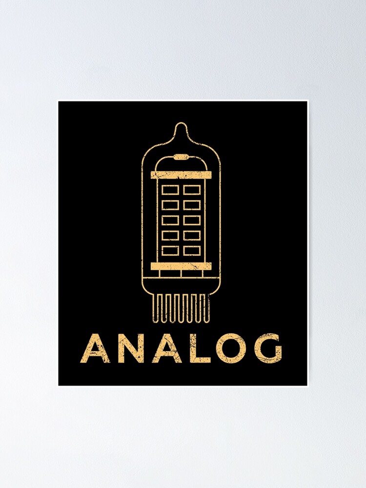 "Vintage Vacuum Tube Amp Valve Electronic Analog Retro Sound Poster" Poster for Sale by
