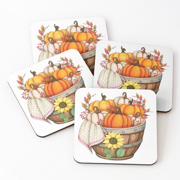 Item preview, Autumn Pumpkin Harvest Basket designed and sold by silviaol.