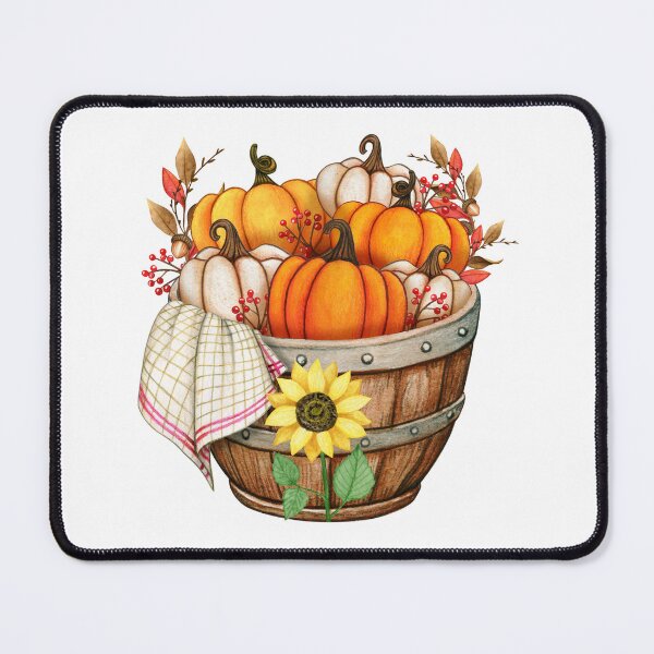 Item preview, Autumn Pumpkin Harvest Basket designed and sold by silviaol.