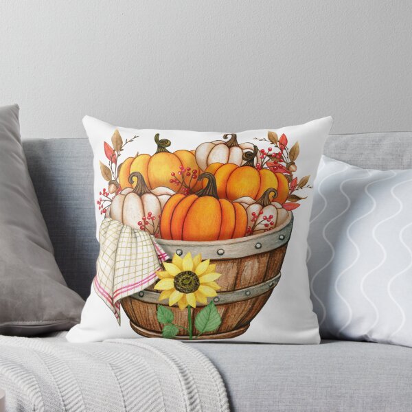 Item preview, Autumn Pumpkin Harvest Basket designed and sold by silviaol.