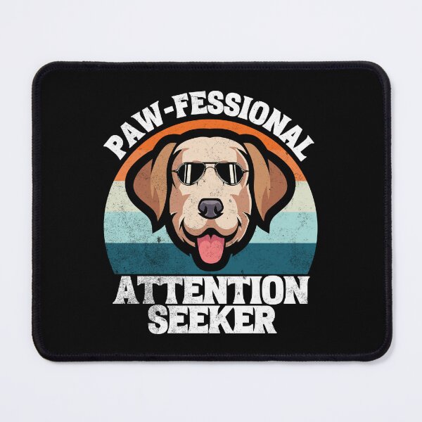 Item preview, Pawfessional Attention Seeker Funny Labrador Golden Retriever Dog Pet Bandana Scarf designed and sold by Zulfiqqar.