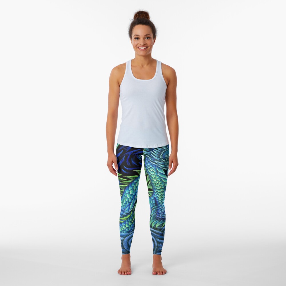 Chinese Azure Dragon Leggings