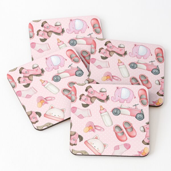 Item preview, Cute Baby Girl Pattern - Pink Toys and Baby Accessories  designed and sold by silviaol.