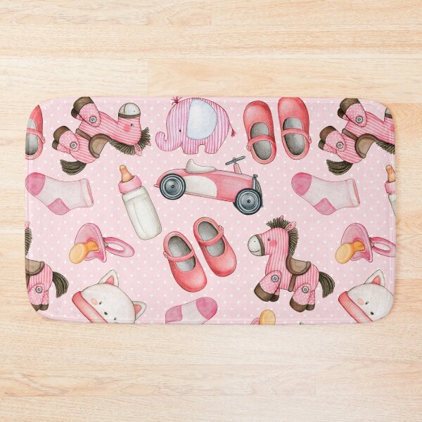 Item preview, Cute Baby Girl Pattern - Pink Toys and Baby Accessories  designed and sold by silviaol.