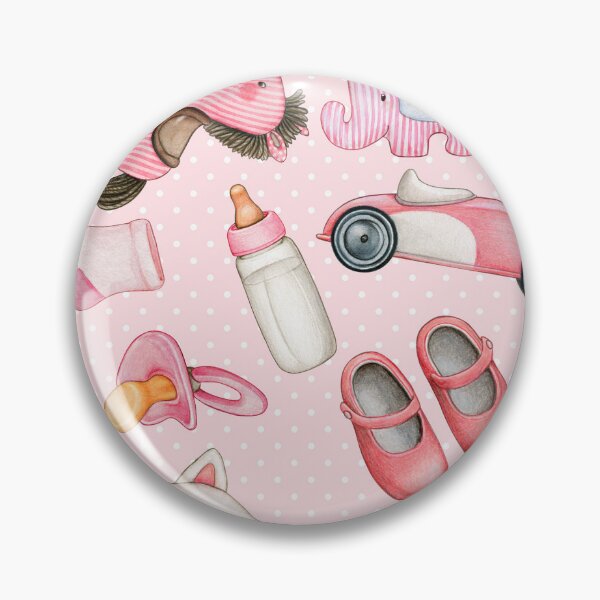 Item preview, Cute Baby Girl Pattern - Pink Toys and Baby Accessories  designed and sold by silviaol.