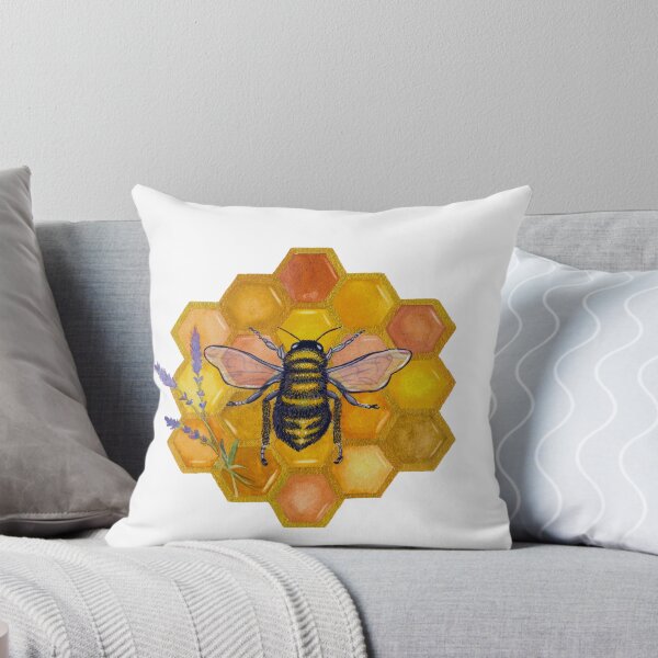 Item preview, Bee and honeycomb  designed and sold by visualdreamsart.