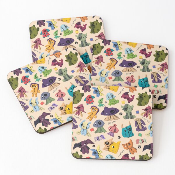 Item preview, Stuffed Monsters Pattern designed and sold by natsdreamlings.
