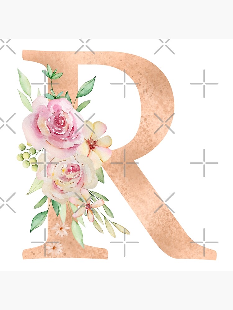 Cute Giraffe Pink Flowers Monogram Name Initial Letter C