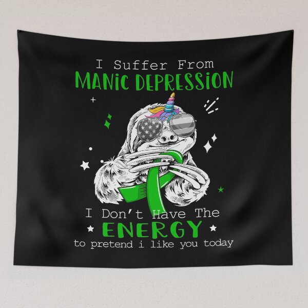 Item preview, Funny Sloth I Suffer From Manic Depression designed and sold by Kohend.