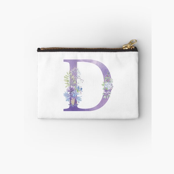 Item preview, Light Purple Watercolor Floral Monogram Letter D  designed and sold by silviaol.