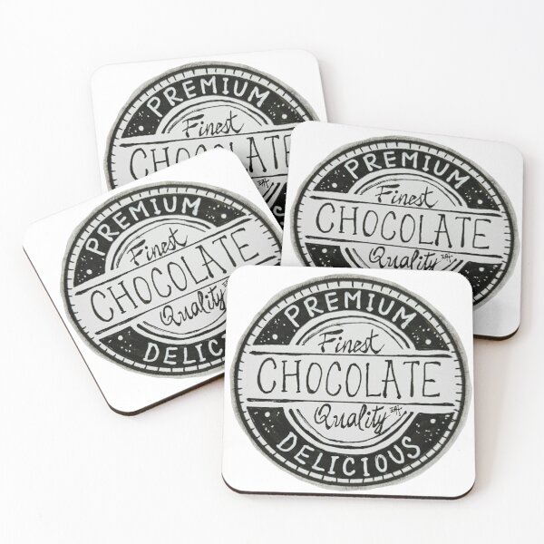 Item preview, Chocolate Premium Quality - Vintage Retro logo Stamp nostalgic designed and sold by YKSBYOFS YKSBYOFS.