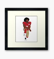Colin Kaepernick Kneeling Framed Print