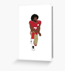 Colin Kaepernick Kneeling Greeting Card