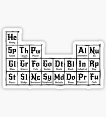 Periodic Table of Metal Music Sticker