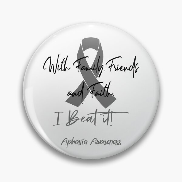 Item preview, Aphasia Warrior - With Family, Friends, and Faith - I BEAT IT! designed and sold by Robbsyn.
