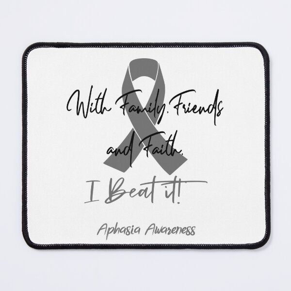 Item preview, Aphasia Warrior - With Family, Friends, and Faith - I BEAT IT! designed and sold by Robbsyn.