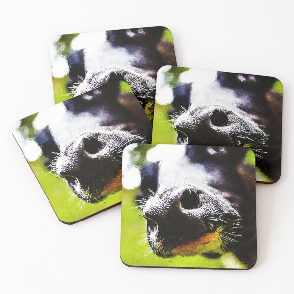 Item preview, Cute Holstein Friesian Cattle nose portrait, Oil Painting Holstein Dairy Cow, Holstein Dairy Cow Oil Pastel Painting, Holstein Friesian Cattle Drawing designed and sold by Trendymotion.