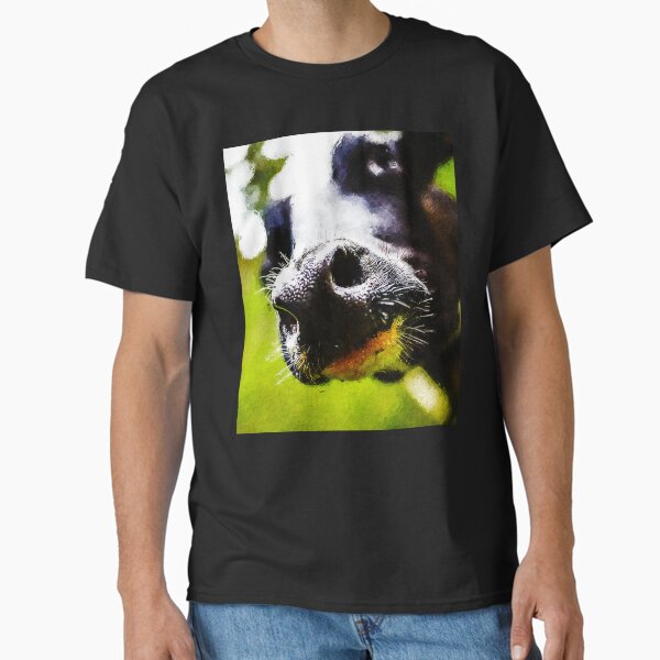 Item preview, Cute Holstein Friesian Cattle nose portrait, Oil Painting Holstein Dairy Cow, Holstein Dairy Cow Oil Pastel Painting, Holstein Friesian Cattle Drawing designed and sold by Trendymotion.