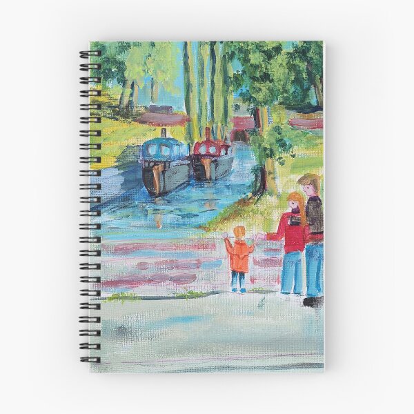 Item preview, Narrow Boats UK Print Escena clásica Impresión de obra original designed and sold by CarolAnnsArt.