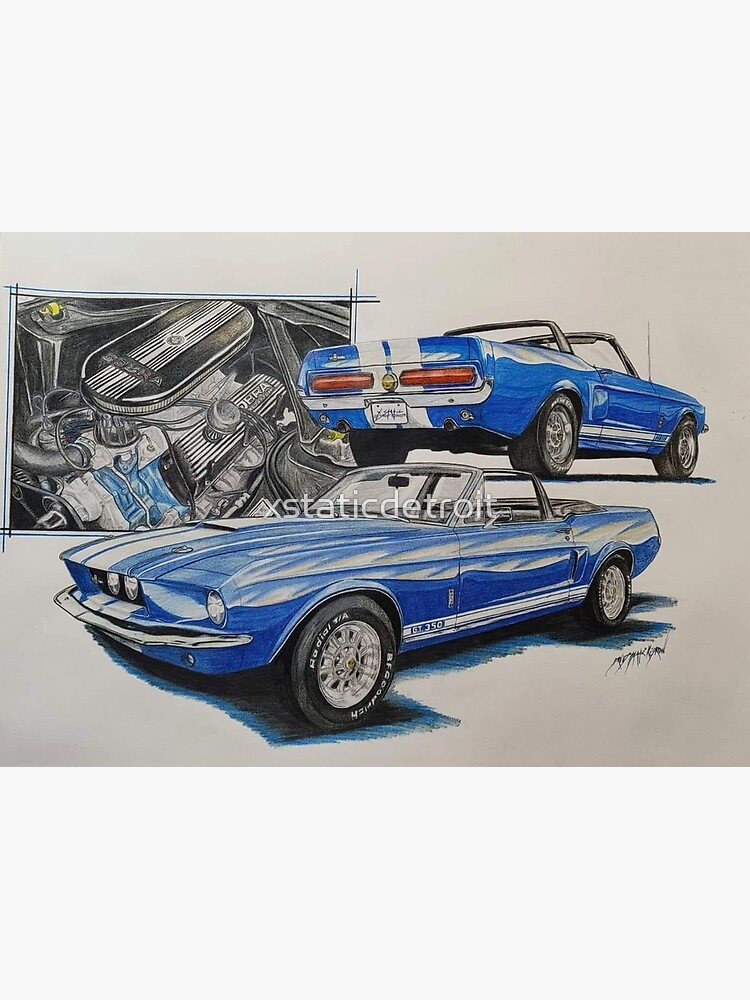 1967 Shelby Gt350 Convertible Poster For Sale By Xstaticdetroit Redbubble 8348