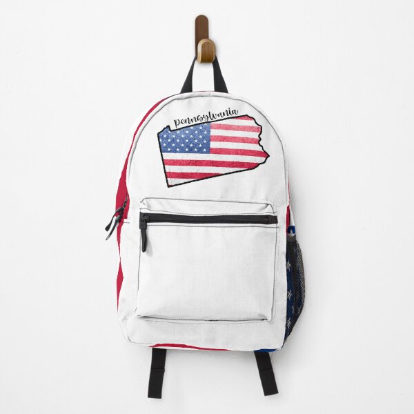 Item preview, Pennsylvania State Outline with Patriotic USA American Flag designed and sold by Gsallicat.
