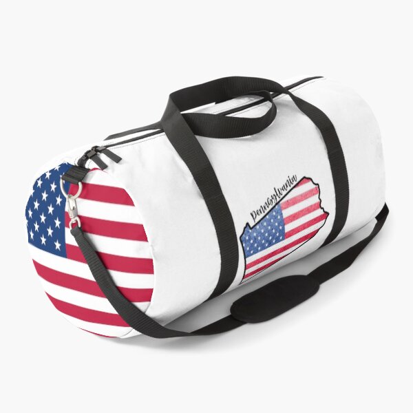 Item preview, Pennsylvania State Outline with Patriotic USA American Flag designed and sold by Gsallicat.