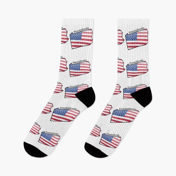 Item preview, Pennsylvania State Outline with Patriotic USA American Flag designed and sold by Gsallicat.