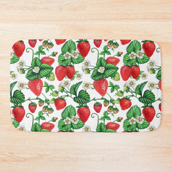 Item preview, Strawberry Fruit with Flowers and Leaves  designed and sold by silviaol.