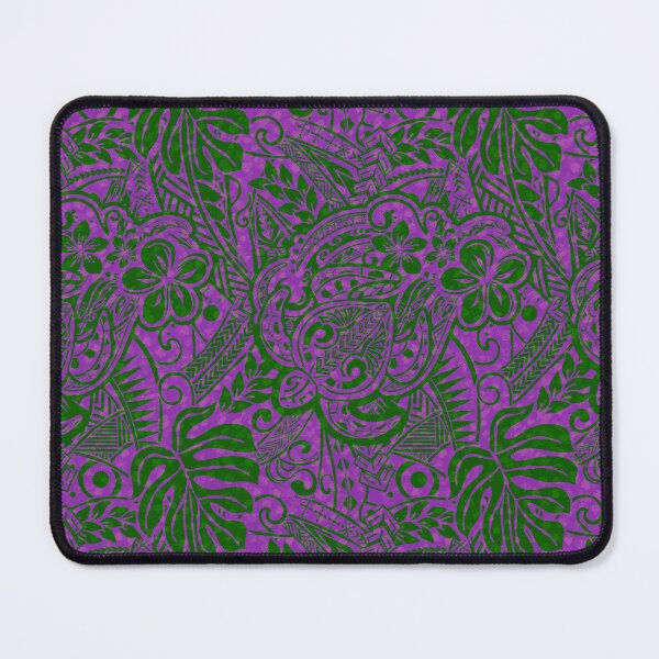 Item preview, Hawaiian - Samoan - Polynesian Tribal Purple Jungle  designed and sold by sunnthreads.
