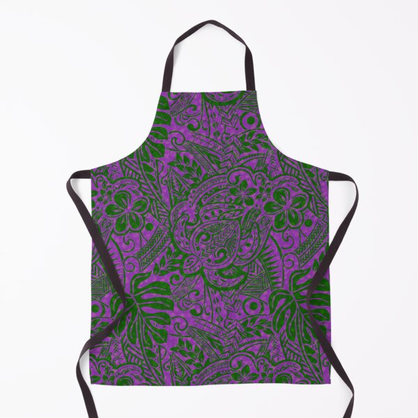 Item preview, Hawaiian - Samoan - Polynesian Tribal Purple Jungle designed and sold by sunnthreads.