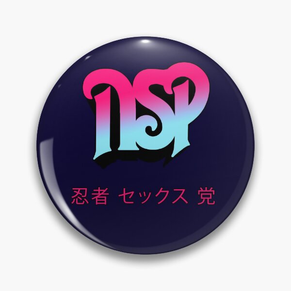 Item preview, NSP Rush - Japanese Lettering ~ Light Pink-Blue designed and sold by MeMinch.