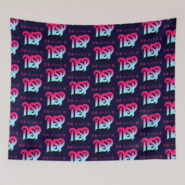Item preview, NSP Rush - Japanese Lettering ~ Light Pink-Blue designed and sold by MeMinch.