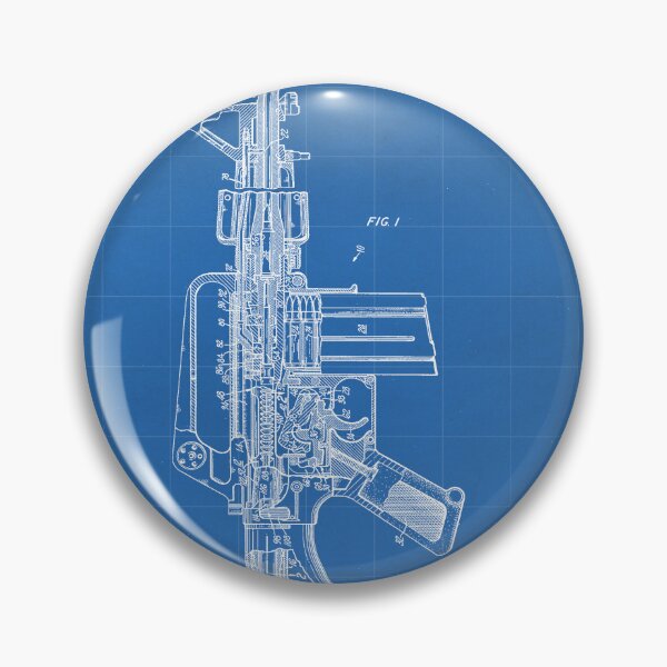 Item preview, M16 Rifle Patent - Military Rifle Art - Blueprint designed and sold by patentpress.