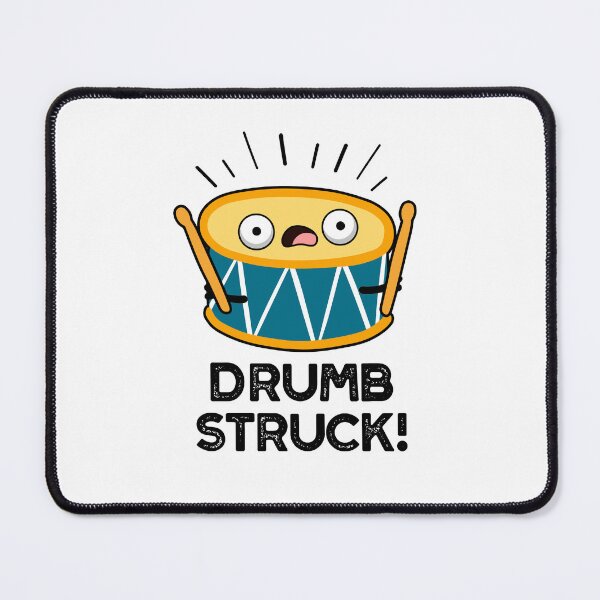 Item preview, Drumb Struck Funny Drummer Drum Puns designed and sold by punnybone.