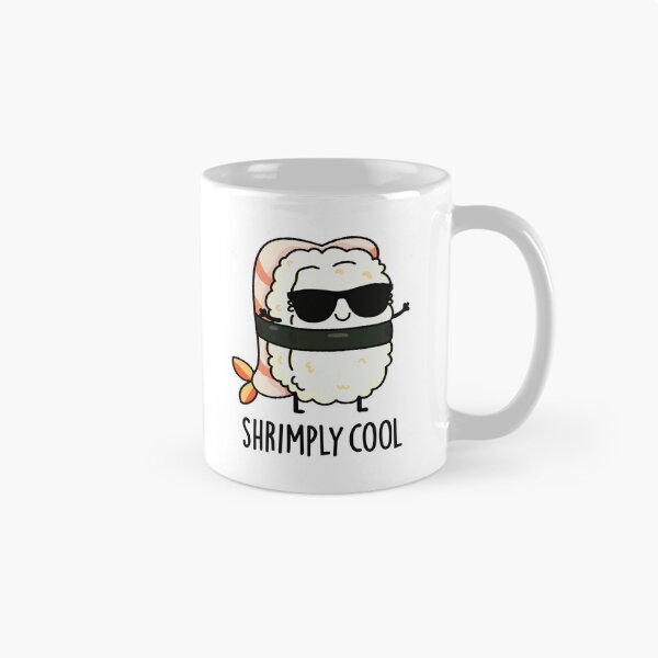 Item preview, Shrimply Cool Funny Shrimp Sushi Puns  designed and sold by punnybone.