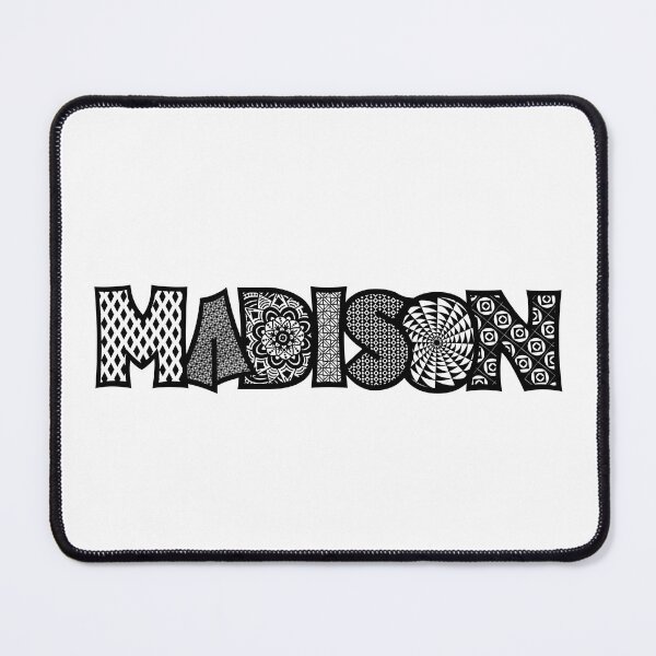 Item preview, Madison black and white name doodle designed and sold by heatherbenner.