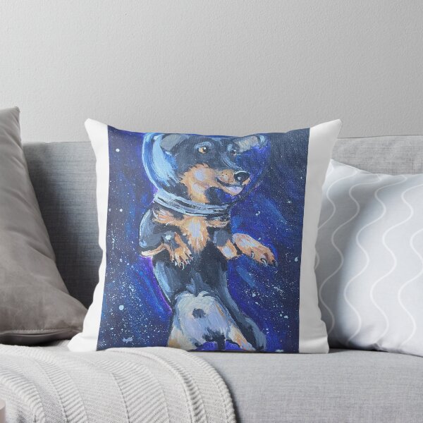 Item preview, Weenie dog  in space designed and sold by MooseLovesArt.