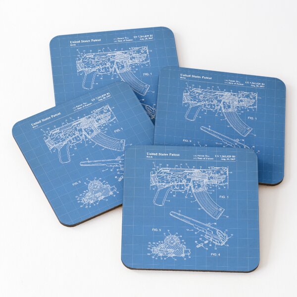 Item preview, AK-47 Rifle Patent - AK47 Firing Mechanism Art - Blueprint designed and sold by patentpress.