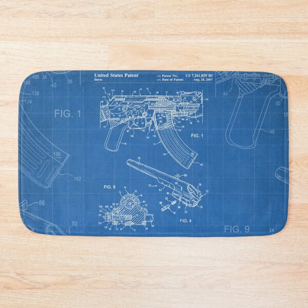 Item preview, AK-47 Rifle Patent - AK47 Firing Mechanism Art - Blueprint designed and sold by patentpress.