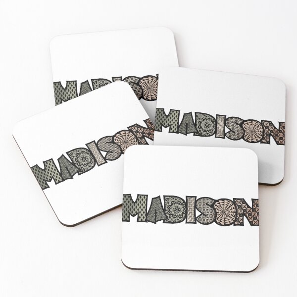 Item preview, Madison grey to tan name doodle designed and sold by heatherbenner.