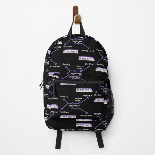 Item preview, Elizabeth Line Purple Train Map on Black designed and sold by LoloTrends.