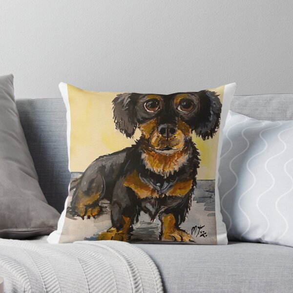 Item preview, Mischievous dachshund designed and sold by MooseLovesArt.