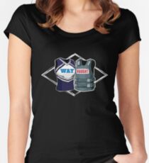 Wayhaught Uniforms - Dark Background Women's Fitted Scoop T-Shirt