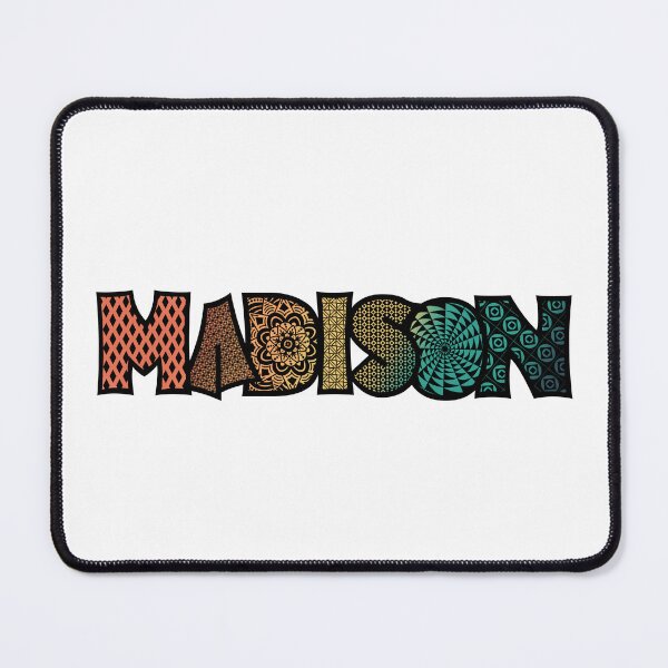 Item preview, Madison orange to blue name doodle designed and sold by heatherbenner.