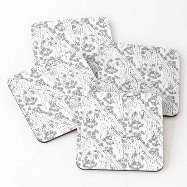 Item preview, Elegant Eucalyptus Garden - Black and White Palette designed and sold by Sketchbook Designs.